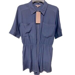 Remixmess Women’s Zip-Up Short Romper